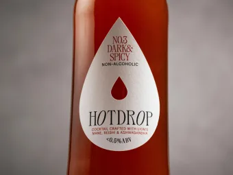 Label of the Month-January 2026: HotDrop Bottle Label with Custom Die‑Cut Design