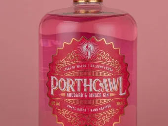 Label of the Month-July 2024: Porthcawl Gin Bottle Label with Textured Paper, Foil and Embossing