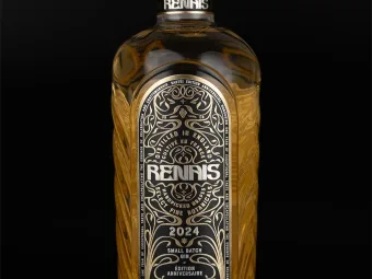 Label of the Month-June 2024: Renais Gin Label Printing with Intricate Foil, Emboss and High‑Build Varnish