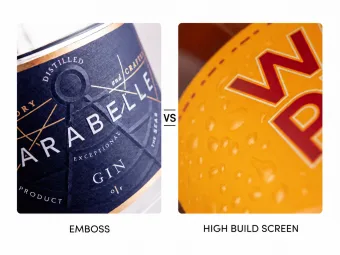 Embossed Labels vs High-Build Screen: What’s the Difference?
