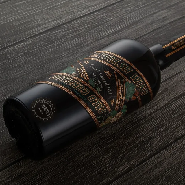 In The Welsh Wind Distillery, Gin Labels