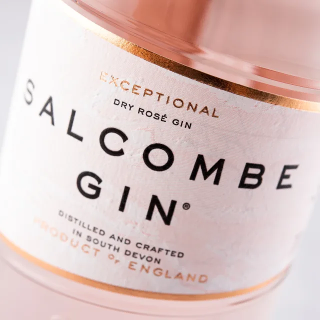 Salcombe Distillery, Rose Sainte Marie Gin Labels